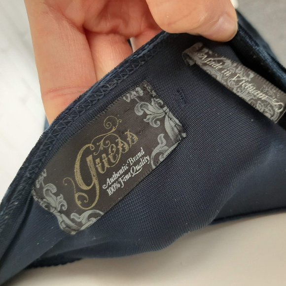 Guess Strapless Velour Dress - Picture 7 of 7